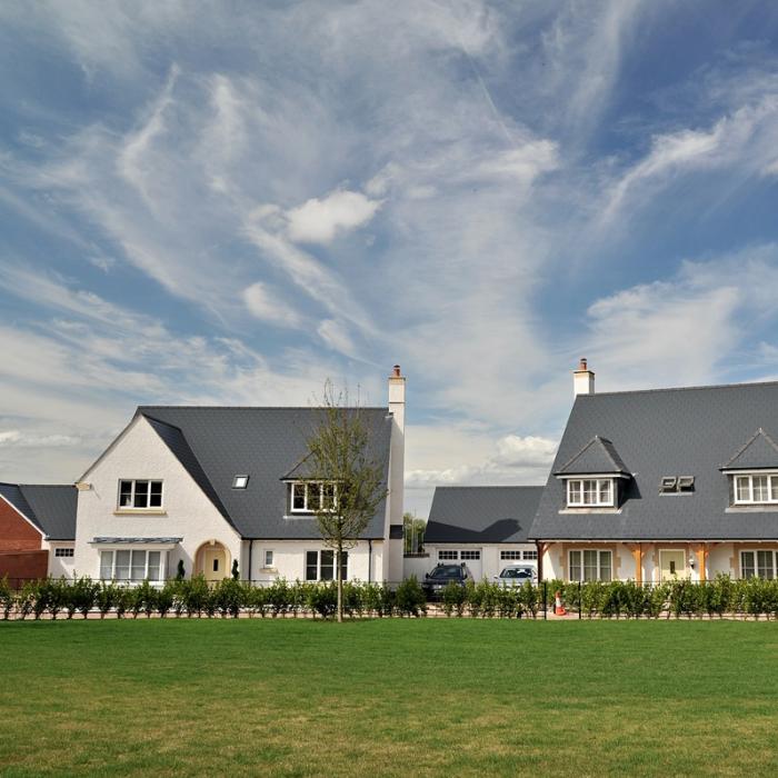 Houses on a new build estate