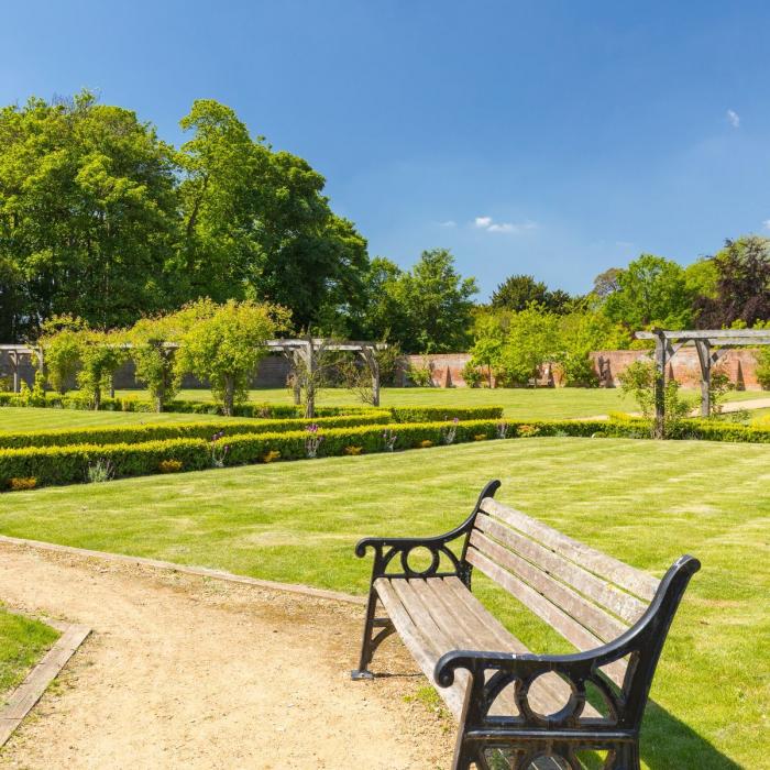 The communal gardens around Leybourne Chase - a development by Taylor Wimpey